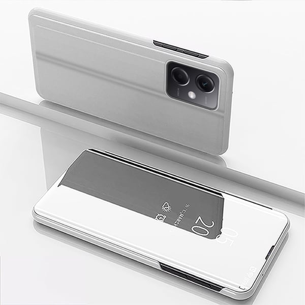 SKALO Xiaomi Redmi Note 12 Pro 5G Clear View Mirror Lompakko - Hopea