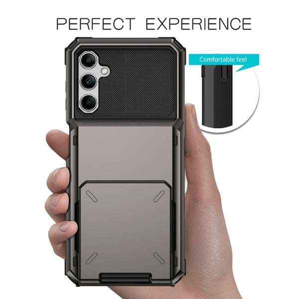 SKALO Samsung A34 5G Armor Cover kortholder - Sort
