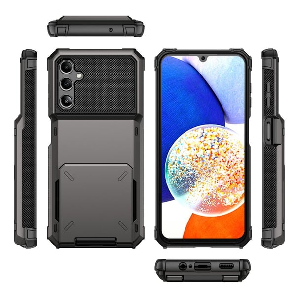 SKALO Samsung A34 5G Armor Cover kortholder - Sort