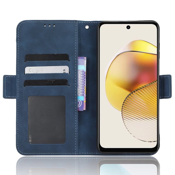 SKALO Motorola Moto G73 5G 6-RUM Pungetaske - Blå