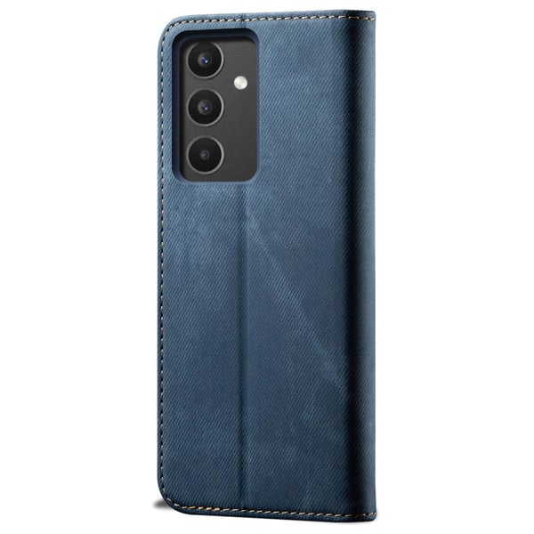 SKALO Samsung A34 5G Jeans Flip Cover - Blå