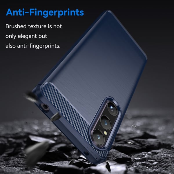 SKALO Sony Xperia 1 V Armor Carbon Stødsikker TPU-cover