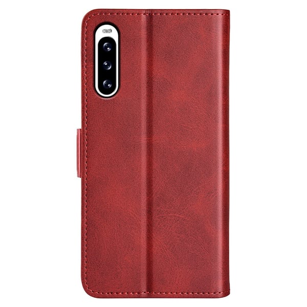 SKALO Sony Xperia 10 V Premium Wallet Lompakkokotelo - Punainen