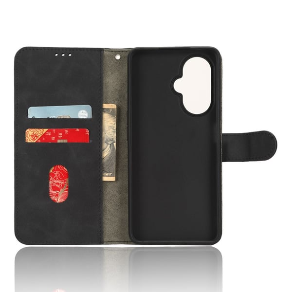 SKALO OnePlus Nord CE 3 Lite 5G Matt PU-læderpungetui - Sort