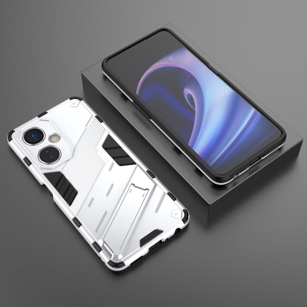 SKALO OnePlus Nord CE 3 Lite 5G Hybrid BIBERCAS Cover - Hvid