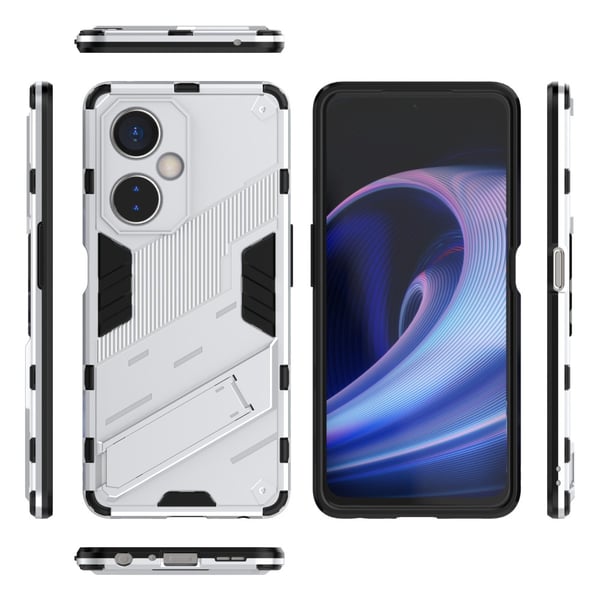 SKALO OnePlus Nord CE 3 Lite 5G Hybrid BIBERCAS Cover - Hvid