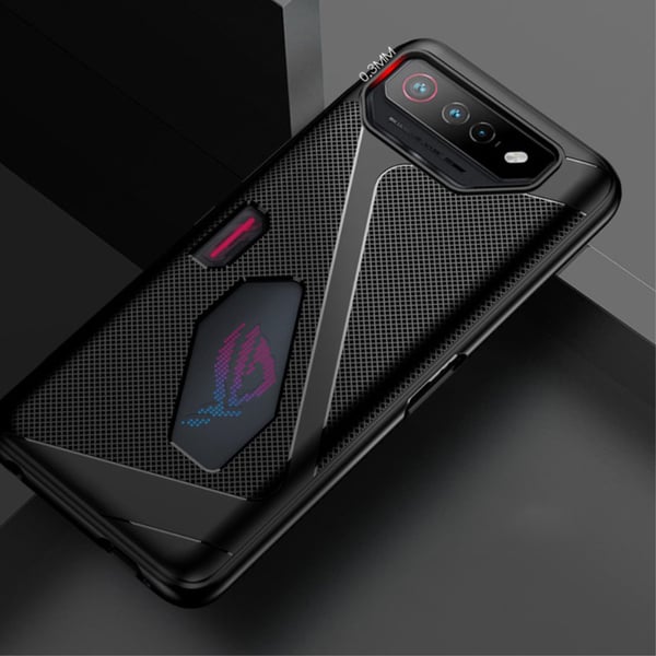 SKALO Asus ROG Phone 7 5G Carbon Fiber TPU cover - Grå