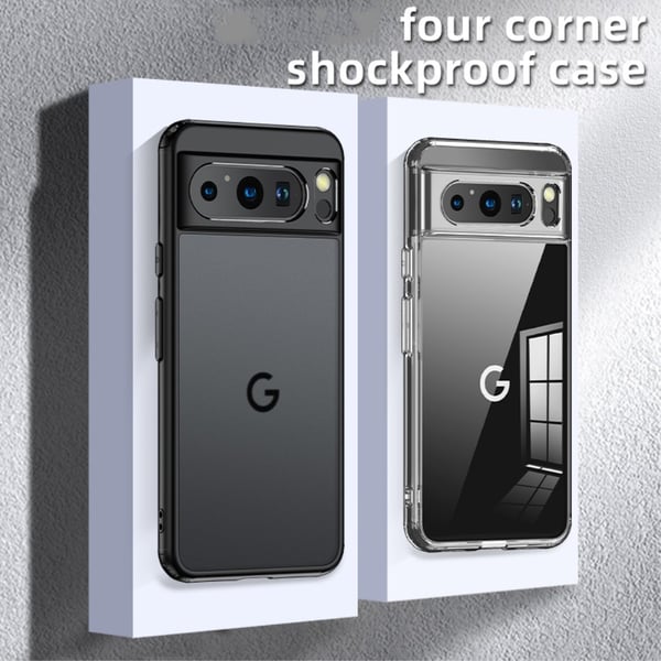 SKALO Google Pixel 8 Pro TPU Clear Hybrid Cover - Gennemsigtig