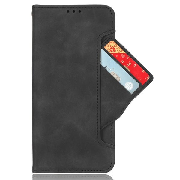 SKALO Google Pixel 8 6-lokeroa Lompakkokotelo - Musta