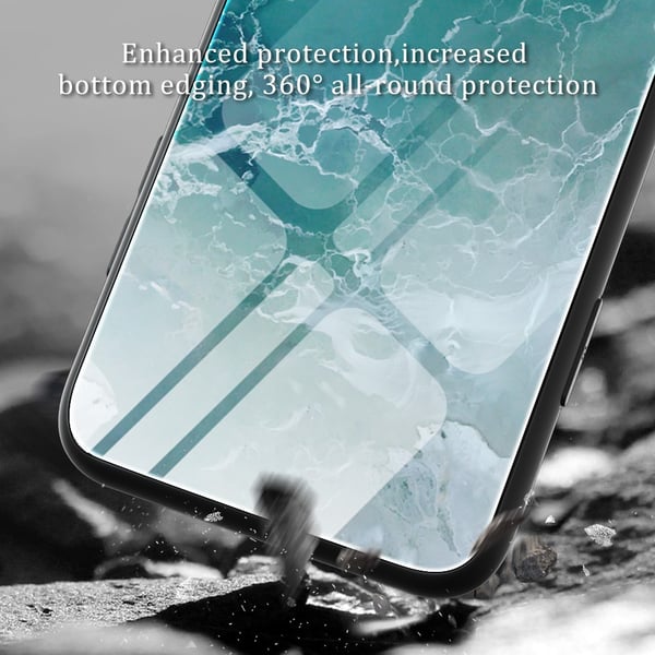 SKALO OnePlus Nord 3 5G / Ace 2V Marmor hærdet glas TPU Cover - #1