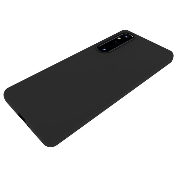 SKALO Sony Xperia 1 V Matte Black Ultra-tynd TPU Cover