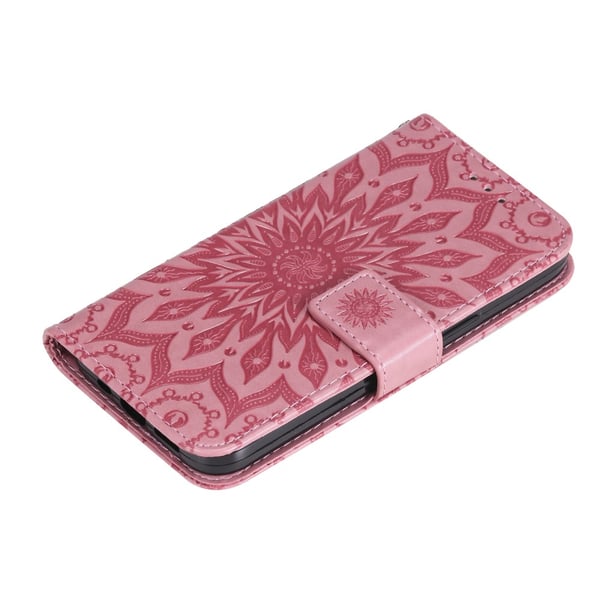 SKALO iPhone 15 Pro Max Mandala Flip Cover - Pink