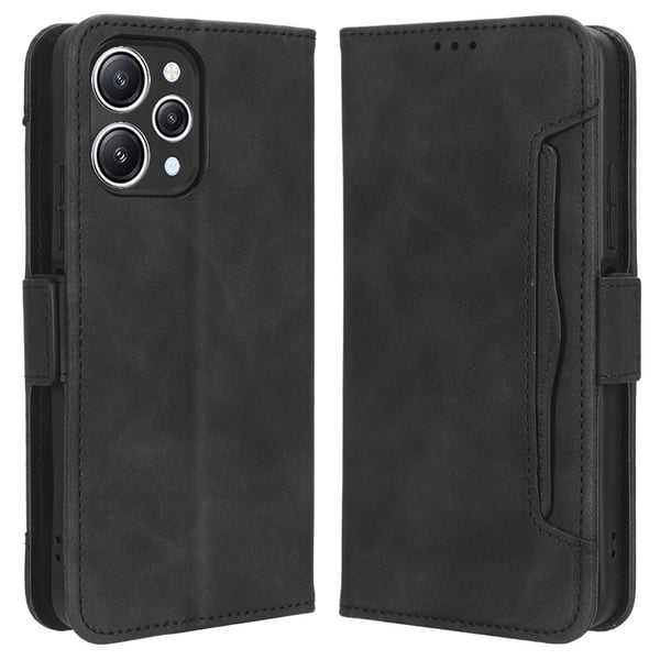 SKALO Xiaomi Redmi 12 4G/5G 6-RUM Pungetaske - Sort