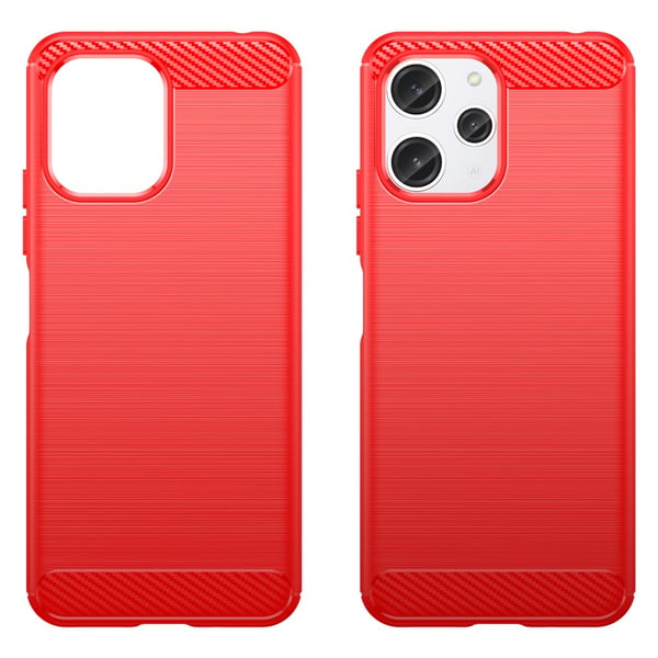 SKALO Xiaomi Redmi 12 4G/5G Armor Carbon Stødsikker TPU-cover
