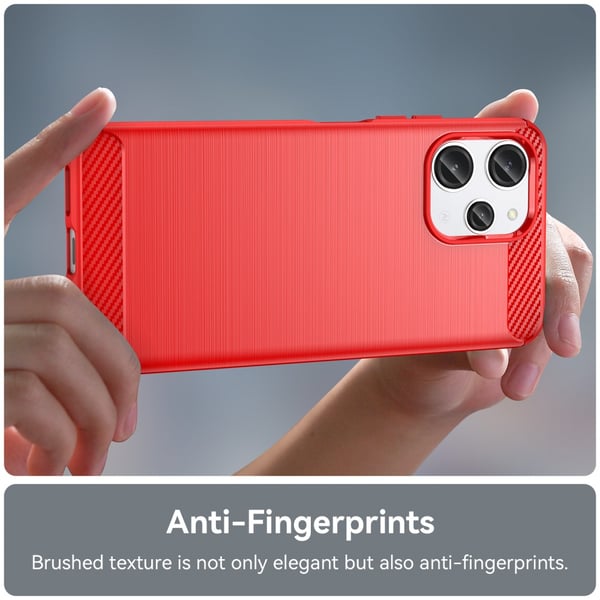 SKALO Xiaomi Redmi 12 4G/5G Armor Carbon Stødsikker TPU-cover