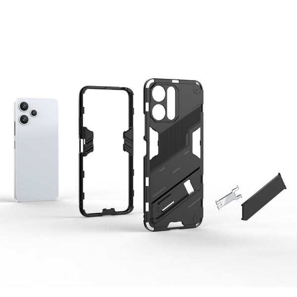 SKALO Xiaomi Redmi 12 4G/5G Hybrid BIBERCAS Cover - Rød