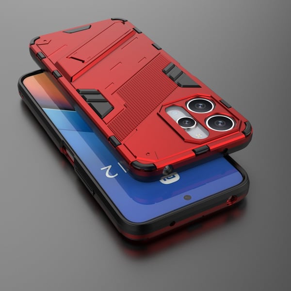 SKALO Xiaomi Redmi 12 4G/5G Hybrid BIBERCAS Cover - Rød