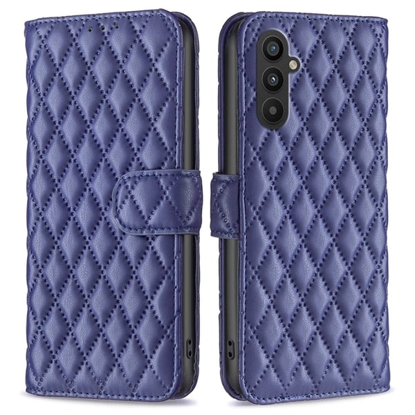 SKALO Samsung A25 5G BINFEN COLOR Quiltet Pung - Blå