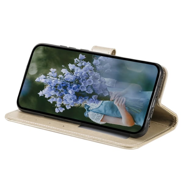 SKALO Samsung A25 5G Mandala Flip Cover - Guld