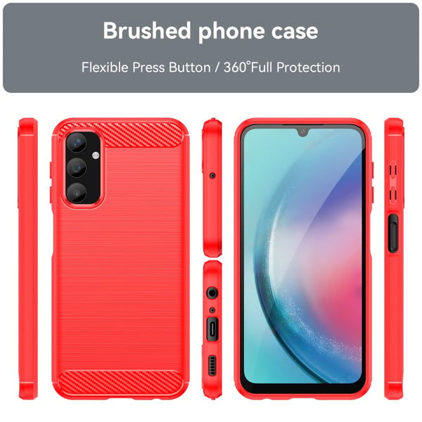 SKALO Samsung A25 5G Armor Carbon Stødsikker TPU-cover
