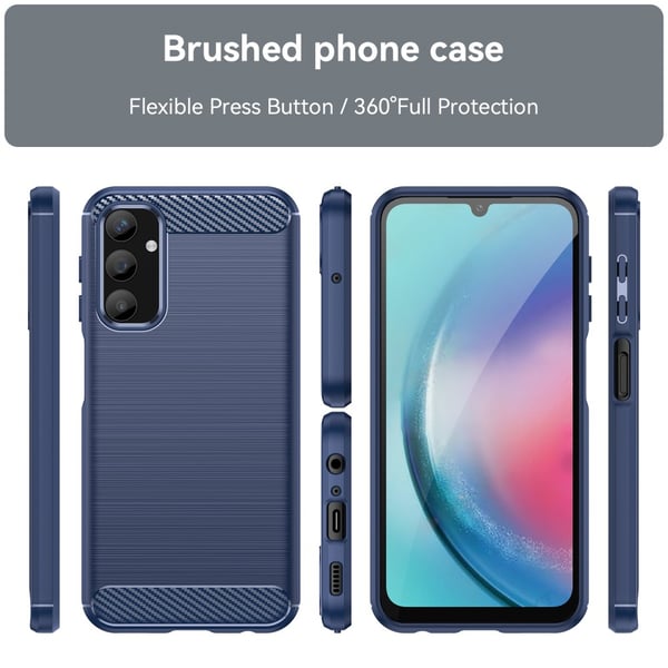 SKALO Samsung A25 5G Armor Carbon Stødsikker TPU-cover