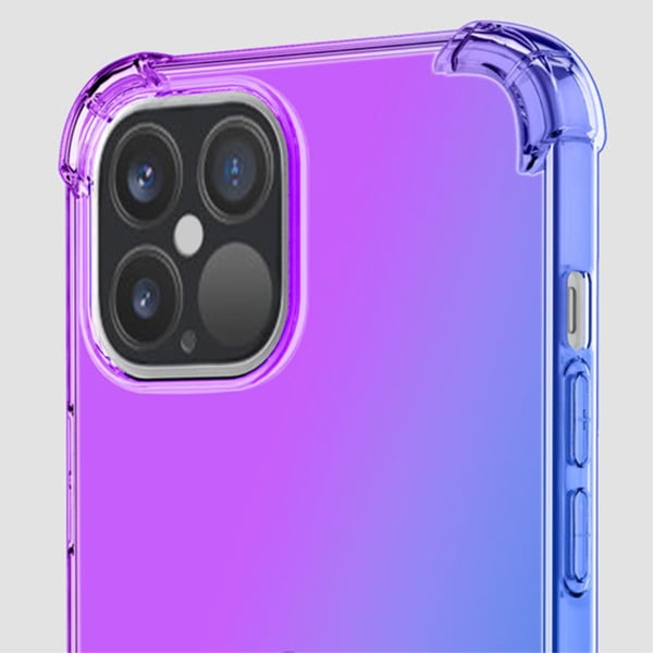 SKALO iPhone 15 Plus Gradient Ekstra stærk TPU-cover - Pink/Gul