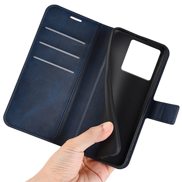 SKALO Xiaomi 13T/13T Pro Premium Wallet Flip Cover - Blå