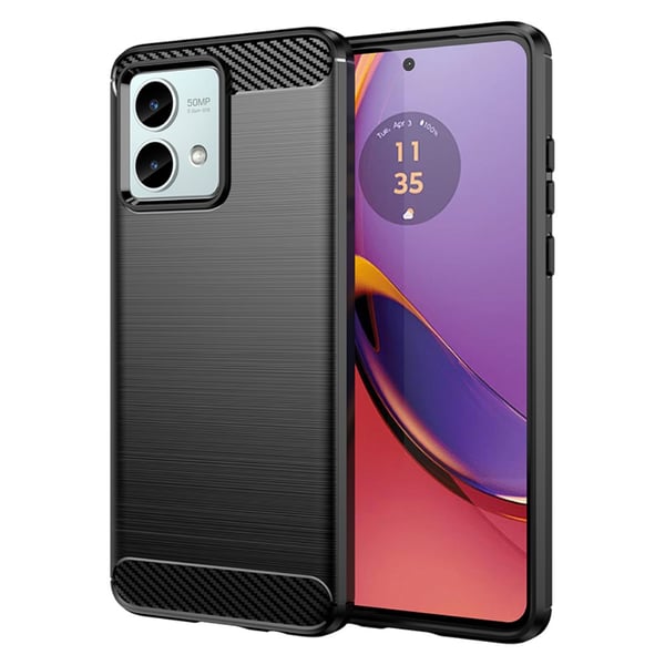 SKALO Motorola Moto G84 5G Armor Carbon Stødsikker TPU-cover