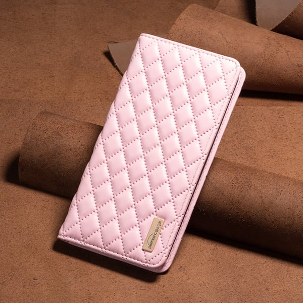 SKALO Samsung A15 4G BINFEN COLOR Big Wallet Quilted Flip Cover - Pink