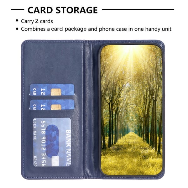 SKALO Samsung A15 4G BINFEN COLOR Big Wallet Quilted Flip Cover - Blå