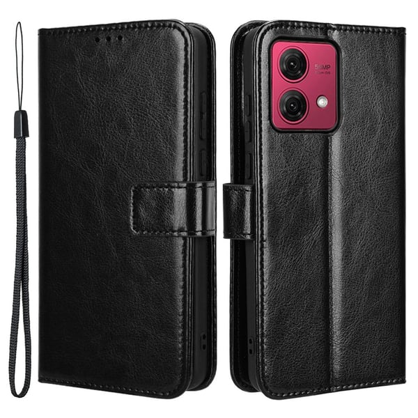 SKALO Motorola Moto G84 5G Plånboksfodral i PU-Läder - Svart SKALO Motorola Moto G84 5G Plånboksfodral i PU-Läder - Svart