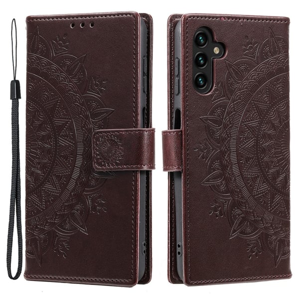 SKALO Samsung A05s 4G Mandala Flip Cover - Brun