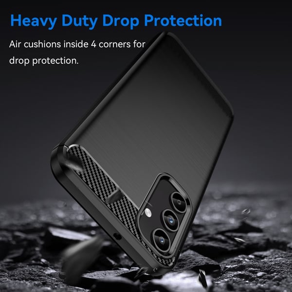 SKALO Samsung A15 5G Armor Carbon Stødsikker TPU-cover