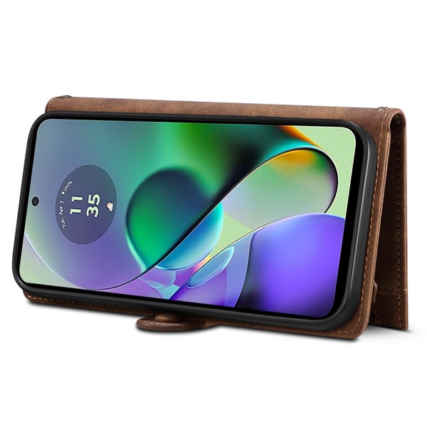 SKALO Motorola Moto G84 5G ESEBLE Big Wallet Pungetui - Brun