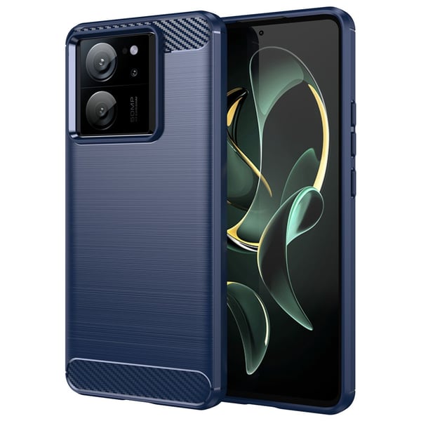 SKALO Xiaomi 13T/13T Pro Armor Carbon Stødsikker TPU-cover