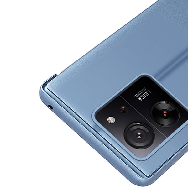 SKALO Xiaomi 13T/13T Pro Clear View Mirror Lompakko - Ruusukulta