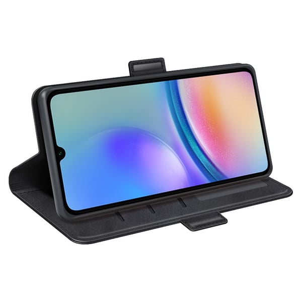 SKALO Samsung A05s 4G Premium Wallet Flip Cover - Sort