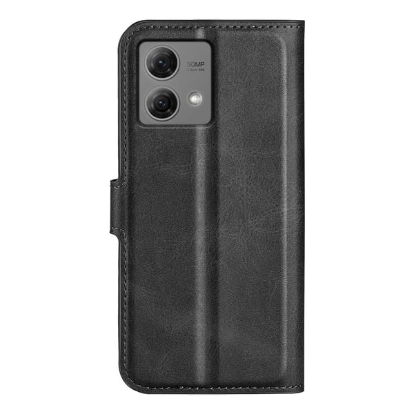 SKALO Motorola Moto G84 5G Premium Wallet Flip Cover - Sort