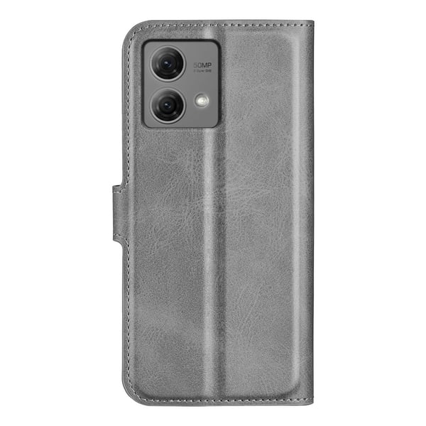 SKALO Motorola Moto G84 5G Premium Wallet Lompakkokotelo - Harmaa