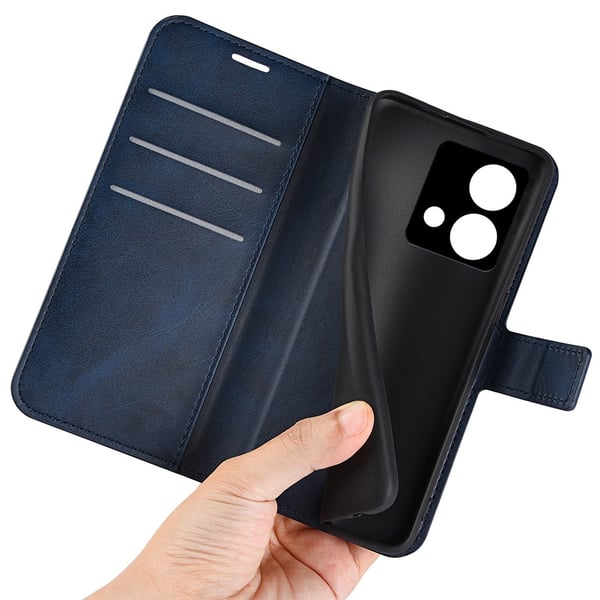 SKALO Motorola Moto G84 5G Premium Wallet Flip Cover - Blå