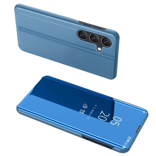 SKALO Samsung A05s 4G Clear View Flip Cover - Blå