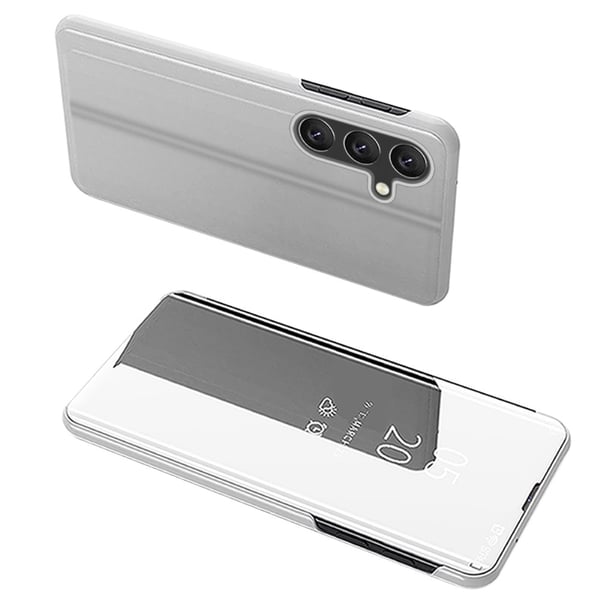 SKALO Samsung A05s 4G Clear View Lompakkokotelo - Hopea