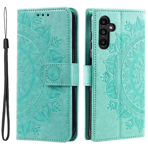 SKALO Samsung S24 Mandala Flip Cover - Turkis
