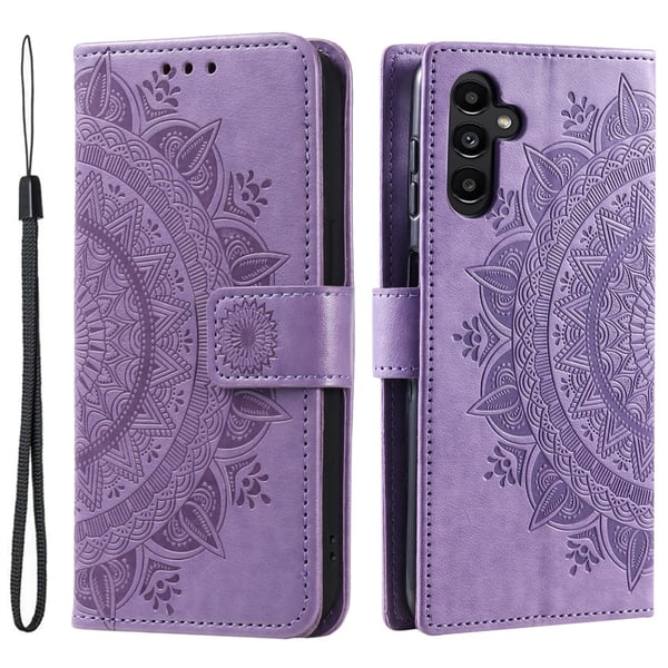 SKALO Samsung S24 Mandala Flip Cover - Lilla