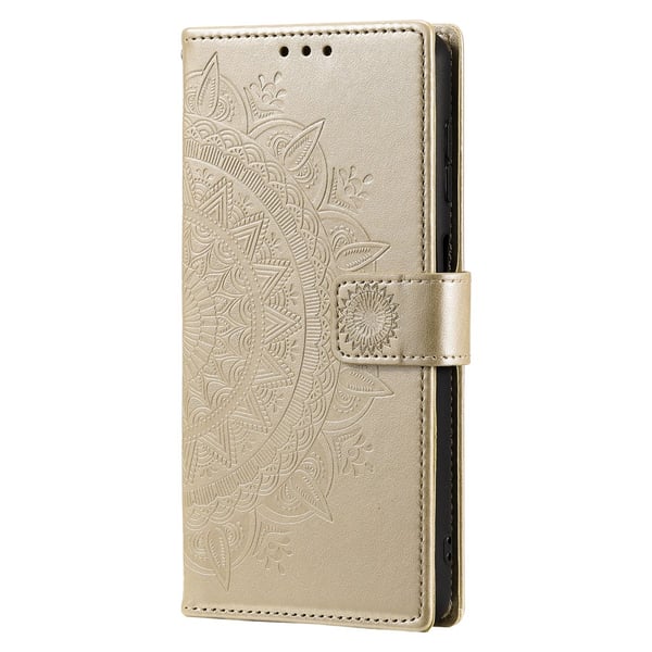 SKALO Samsung S24 Mandala Flip Cover - Guld