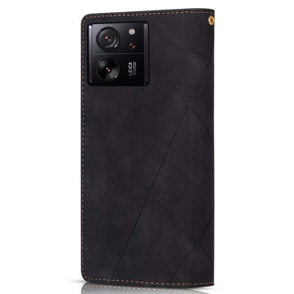 Xiaomi 13T/13T Pro BINFEN COLOR Kohokuvioitu Lompakkokotelo - Musta