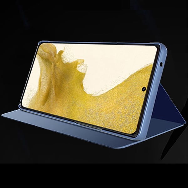 SKALO Samsung S24+ Clear View Flip Cover - Guld