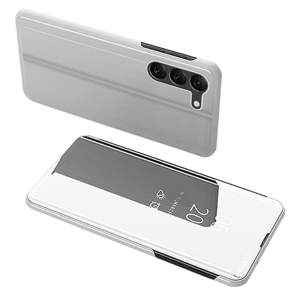 SKALO Samsung S24 Clear View Lompakkokotelo - Hopea