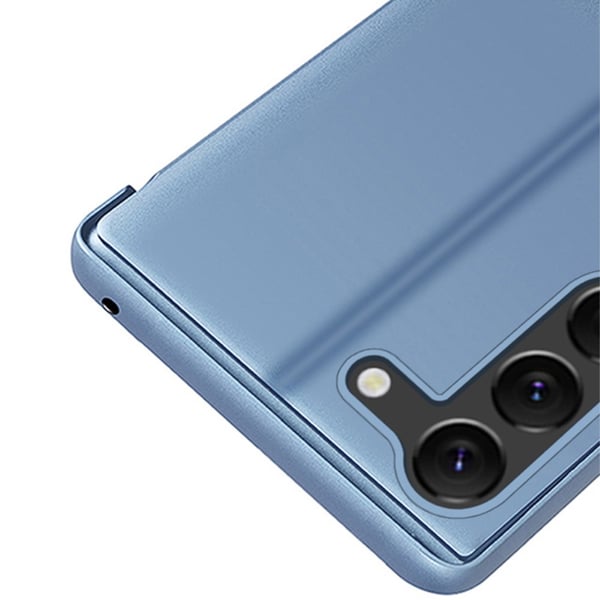 SKALO Samsung S24 Clear View Flip Cover - Sølv