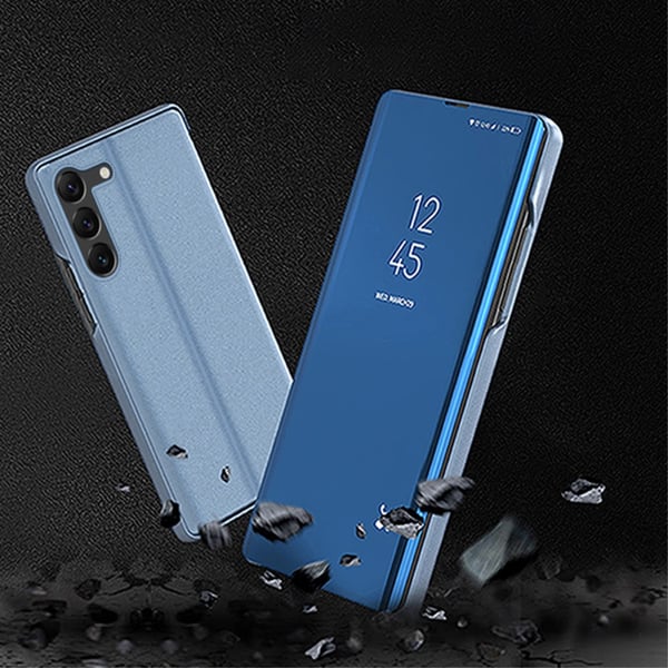 SKALO Samsung S24 Clear View Flip Cover - Sølv